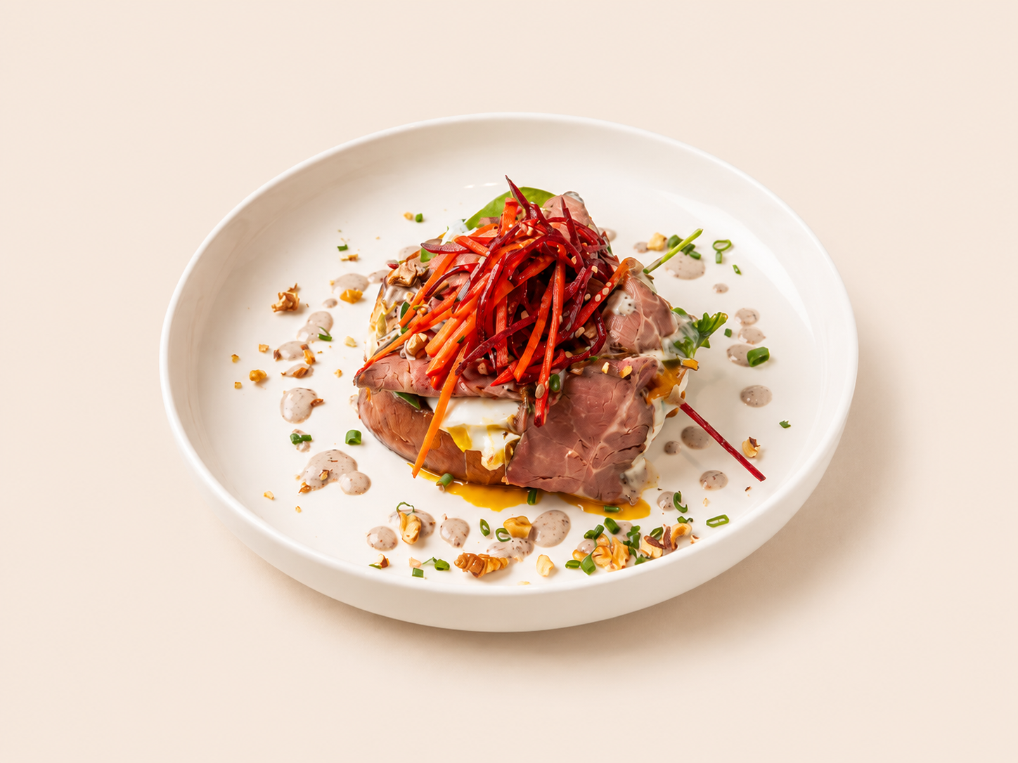 Pan Brioche cu Roast Beef